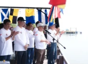 Lomba Perahu Katinting Warnai HUT Bhayangkara, SDK Hadir Beri Semangat Peserta