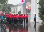 Hujan Deras Tak Surutkan Semangat Paskibraka Geladi di Istana