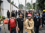 203 Anak Diamankan Polisi dalam Aksi di Depan DPR