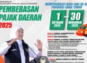 Jelang HUT Jatim, Pemprov Umumkan Program Pembebasan Pajak Daerah