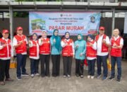 Harga Terjangkau, Warga Antusias Sambut Pasar Murah PMI Lampung di Pesawahan