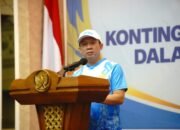 Gubernur Lampung Lepas Kontingen Korpri Provinsi Lampung Ke Pornas XVII Di Palembang