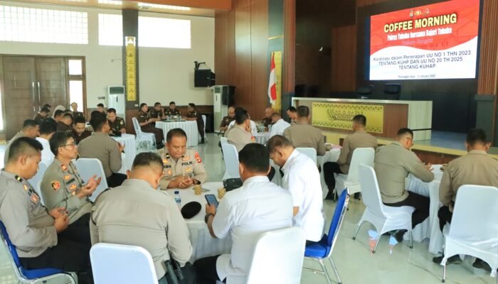 Pererat Sinergi Penegakan Hukum, Kapolres dan Kajari Tulang Bawang Barat Gelar Coffee Morning Bahas Penerapan KUHP dan KUHP Baru