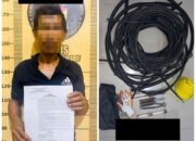 Aksi Cepat Tekab 308 Polres Tulang Bawang Barat Pelaku Pencurian Tower di Kelurahan Daya Murni Berhasil Ditangkap