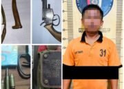 *Sat Reskrim Polres Tulang Bawang Barat Amankan Warga Terusan Nunyai Kedapatan Memiliki Senjata Api Rakitan*