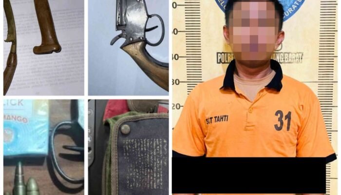 *Sat Reskrim Polres Tulang Bawang Barat Amankan Warga Terusan Nunyai Kedapatan Memiliki Senjata Api Rakitan*