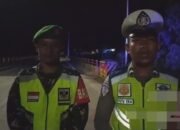 Cegah Laka Lantas, Personel Pos Pam Operasi Ketupat Krakatau 2026 Polres Way Kanan Gelar Patroli Blue Light