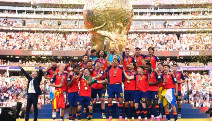 Foto Selebrasi Juara Dunia Spanyol Tanpa Donald Trump Jadi Sorotan Warganet