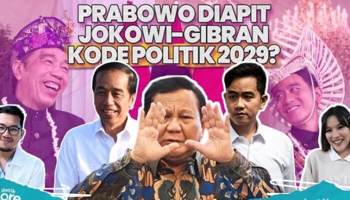 Prabowo Diapit Jokowi-Gibran Sambil Tertawa, Sinyal Politik 2029?
