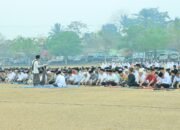 Kapolres Tulang Bawang Barat bersama Forkopimda Laksanakan Sholat Istisqa, Ikhtiar Bersama Hadapi Kemarau Panjang
