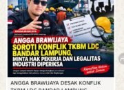 Angga Brawijaya Soroti Konflik TKBM Ldc Bandar Lampung, Minta Hak Pekerja dan Legalitas Industri Diperiksa 