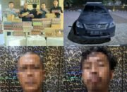 Polres Tulang Bawang Barat berhasil Ungkap Peredaran Rokok Tanpa Cukai, Dua orang Pelaku Diamankan